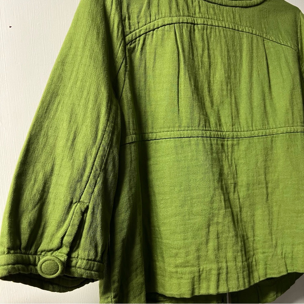 S◢◤O◢◤L◢◤D 
BB Dakota Spring Green 1/2 Sleeve Button Front Jacket - Picture 5 of 6